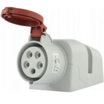 Prise femelle industrielle en saillie cee 16A 400V 5P IP44 étanche avec clapet SEZ