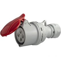 SEZ - Prise femelle industrielle portable cee 16A 400V 4P IP44 étanche avec clapet