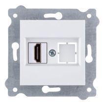 Prise hdmi blanc mécanisme Exen