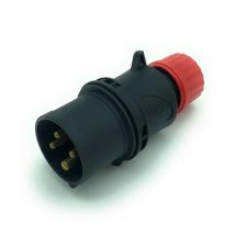 Prise industrielle cee 3P+E 16A-6h 380-415V IP44 Gris