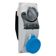 Palazzoli - Prise industrielle Interverrouillée cee 2P+E 16A 230V IP67fusible