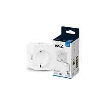 WIZ - Plug intelligent Wi-Fi, contrôlé par une application, compatible avec Alexa et Google Home, couleur White.