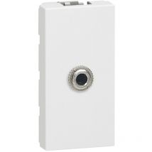 Legrand - Prise Jack femelle 3,5mm à souder Mosaic 1 module blanc 078773