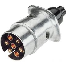 Prise mâle pour remorque Secorüt 20115 [prise femelle 7 pôles - prise mâle 7 pôles] aluminium