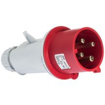 Fiche industrielle mâle cee 32A 3P+T 400V IDE 00345