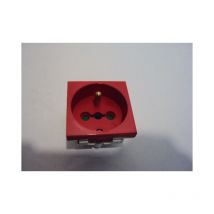 Prise modulaire 16A 2p+t à détrompage type 45 connectique arriere L'ebenoid 011503
