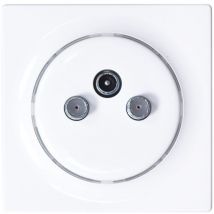 Walli n - r/tv+sat - Blanc - 86 mm - 47 mm - 86 mm - 1 pièce(s) (FGWTFEU-021) - Fibaro