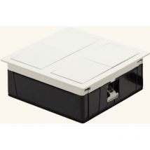 Luisina - Prise plan de travail tsuno - Double prise à encastrer blanc