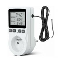 Serbia - Prise programmable -Prise Thermostat, Prise Minuteur Digital, Prise Programmable Digitale avec Sonde, Minuterie Numérique Programmable,