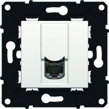 Arnould - Prise rj 45 multimédia cat.6 ftp espace evolution-enjoliveur blanc 51047