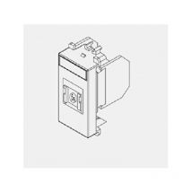 Prise rj45 cat. 5e utp not schermed white color 10445e.b