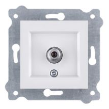 Prise sat avec filtre connecteur de type f Blanc Exen