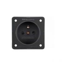 Prise Schuko 250V 16A pour panneau noir