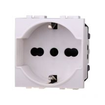 Ettroit - Prise schuko 2P+T 16A compatible avec la série Livinglight Biticino