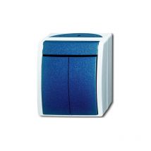 Serienschalter b&j ocean blau/grün busch-jaeger 1085-0-1606