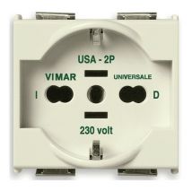 Prise Scuko Vimar 8000 2X16A+E universelle 08410