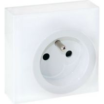 Eur Ohm - dune pc 2P+T blanc (60960)