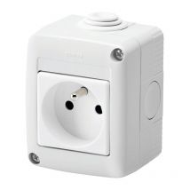 Prise 2P+T - GEWISS - En saillie - 16 A - 250 V