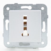 Vi-ko - Prise téléphone alu - (Méca+touche) gamme Karre Novella