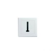 63240 Prise Téléphone 8 plots blanc - profil 2 - Arnould