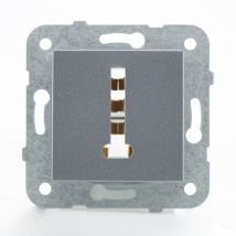 Vi-ko - Prise téléphone fumé - (Méca+touche) gamme Karre Novella