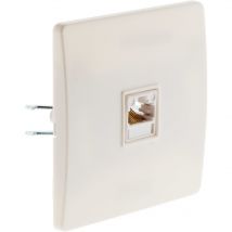 Zenitech - Prise téléphone RJ45 vis + griffes - Blanc - Diwone