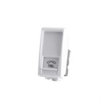 Prise téléphone art compatible bticino livinglight n4258/11n blanc -828b