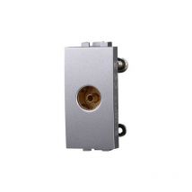 Prise télévision simple femelle compatible Bticino Livinglight couleur tech