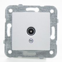 Prise tv alu - (Méca+touche) gamme Karre Novella