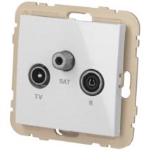 Efapel - Prise tv + fm + sat blanc Logus 90
