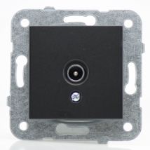 Prise tv noir - (Méca+touche) gamme Karre Novella