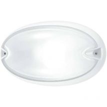 Plafoniera Bianca E27 Ip55 a Soffitto e Parete Chip Ovale 25 Performance In Lighting 005700