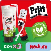 Pritt Original Glue Stick 22g PK3