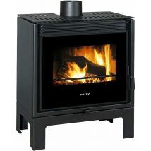 Pm-tv sl Poêle à bois design panoramique a+ 13 kW - Prity