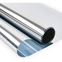 Xinuy - One Way Mirror Window Film Silver Reflective Window Film Self Adhesive Sun Block Window Sticker Anti uv Heat Control Privacy Protection Glass