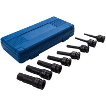 8pcs Impact Allen Key Hex Hexagon 1/2' Drive Bit Socket Set H5 to H19