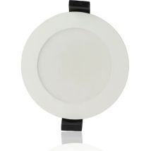 Faretto Led Rotondo Da Incasso Diam.96mm, 7w, 220vac, Con Regolazione Temperatura Luce (calda - Naturale - Fredda) - Dimmerabile - Bianco + Cover 