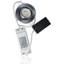 Faretto led rotondo da incasso diam.86mm, orientabile, 7W, 220Vac, con regolazione temperatura luce (Calda - Naturale - Fredda) - Dimmerabile