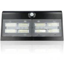 Proiettore led solare con rilevatore di presenza, 6,8W, Luce Naturale, Nero