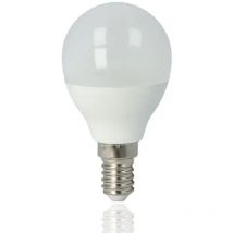 Lampadina Pallina LED, E14, 5W, 220Vac, Luce Calda