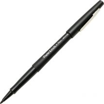 Paper-mate - Paper Mate Nylon Tipped Pen Black Pack of 12