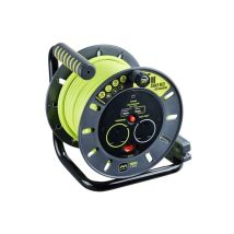 Masterplug - OMU25132USL-PX pro-xt Open Cable Reel 240V 13A 2-Socket & 2 usb (2.1A Shared) 25m MSTOMU25132