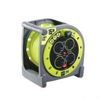 Masterplug - pro-xt Case Cable Reel 240V 13A 4-Socket 15m MSTHMU15134