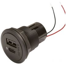 Prise usb Procar Prise double d'alimentation usb-c/a