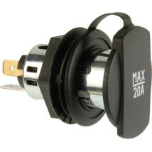 Procar - Presa di corrente Power con boccola nera Portata massima corrente=20 a Adatto per (dettagli) Presa accendisigari