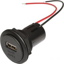 Procar - Presa Power da incasso usb Portata massima corrente=3 a Adatto per (dettagli) usb-a Presa di corrente 12 v a 5 v