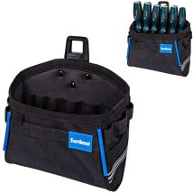 Borsa Porta Attrezzi L 16, Nero, Poliestere Acrilonitrile Butadiene Stirene, 15 Passanti Elastici, 25 X 2 X 8 Cm - Sortimo