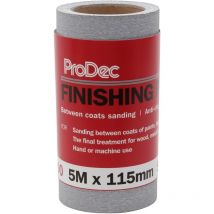 Rotolo di carta abrasiva da 5 m, grana 400, per levigatura tra strati e levigatrici automobilistiche, larghezza 115 mm, compatibile con levigatrici e