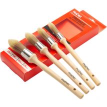 Synthetic Pointed Sash Paint Brush Set - 4 Piece - Prodec