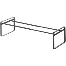 Yamazaki - calicosy - Etagère à chaussures extensible noire 1 niveau - L41 cm